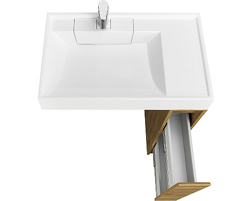 Тумба под раковину Aquaton Лондри 80 1A267101LHDR0 Дуб Рустикальный без фасада