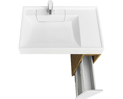 Тумба под раковину Aquaton Лондри 80 1A267101LHDR0 Дуб Рустикальный без фасада