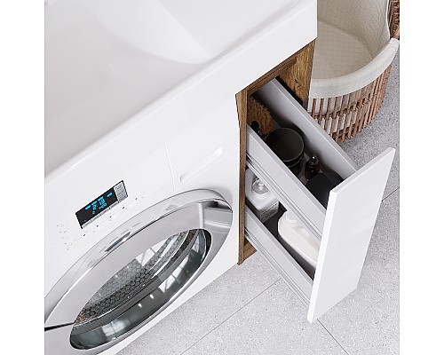 Тумба под раковину Aquaton Лондри 80 1A267101LHDR0 Дуб Рустикальный без фасада