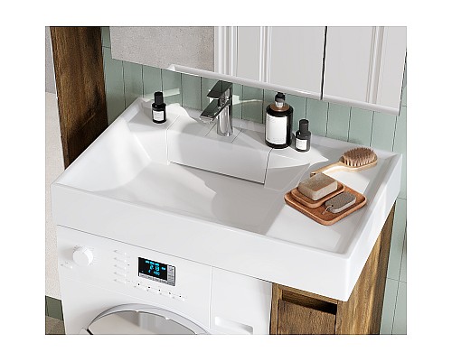 Тумба под раковину Aquaton Лондри 80 1A267101LHDR0 Дуб Рустикальный без фасада