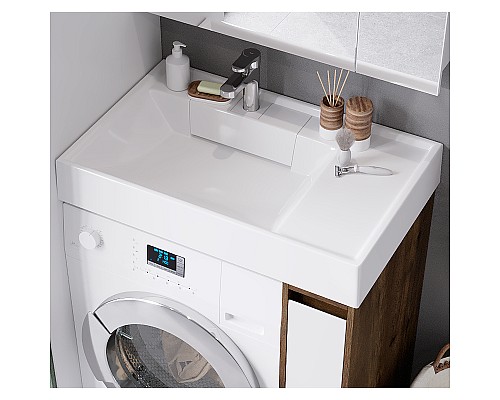 Тумба под раковину Aquaton Лондри 80 1A267101LHDR0 Дуб Рустикальный без фасада