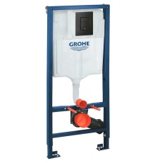 Инсталляция Grohe Rapid SL 38811KF0 для унитаза с Черной матовой клавишей смыва