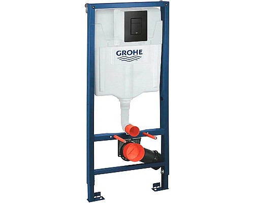 Инсталляция Grohe Rapid SL 38811KF0 для унитаза с Черной матовой клавишей смыва