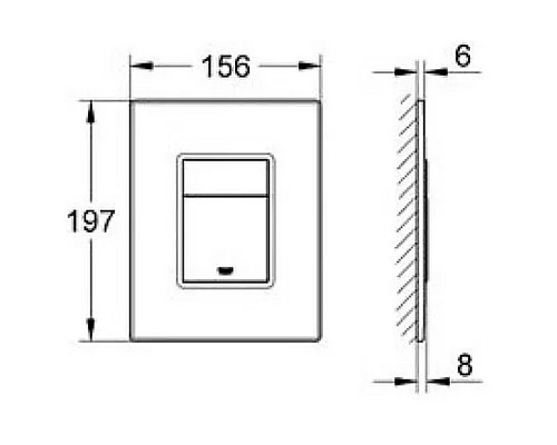 Инсталляция Grohe Rapid SL 38811KF0 для унитаза с Черной матовой клавишей смыва