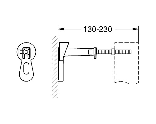 Инсталляция Grohe Rapid SL 38811KF0 для унитаза с Черной матовой клавишей смыва