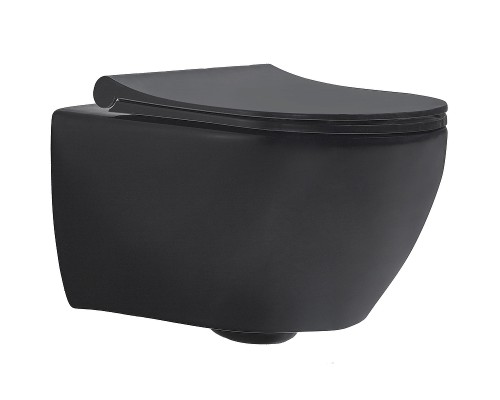 Унитаз beWash Bogen 88303270 подвесной Черный матовый с сиденьем Микролифт