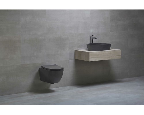 Унитаз beWash Bogen 88303270 подвесной Черный матовый с сиденьем Микролифт