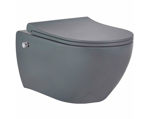 Унитаз биде beWash Bogen 88343680 подвесной Антрацит с сиденьем Микролифт