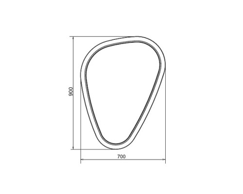 Зеркало Comforty Олеандр 70 00-00014342 с подсветкой с бесконтактным выключателем