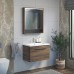 Зеркало Comforty Томари 70 с подсветкой Дуб темно-коричневый с механический выключателем