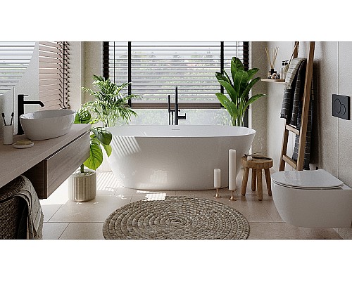 Ванна из искусственного камня Salini Sofia 170х80 102526M Белая матовая