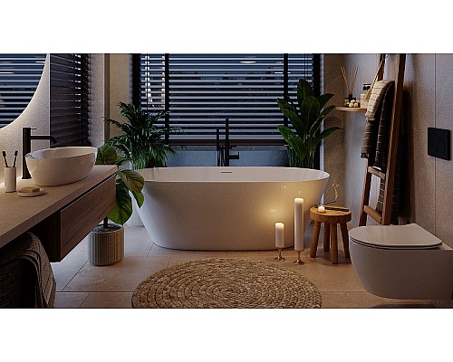 Ванна из искусственного камня Salini Sofia 170х80 102526M Белая матовая