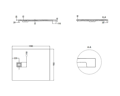 Душевой поддон из искусственного камня Salini Oasi 120x90 120322M Белый матовый