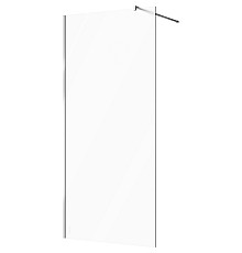 Душевая перегородка STWORKI Берген 100 MV-BE-100-CR-M профиль Хром глянцевый стекло матовое