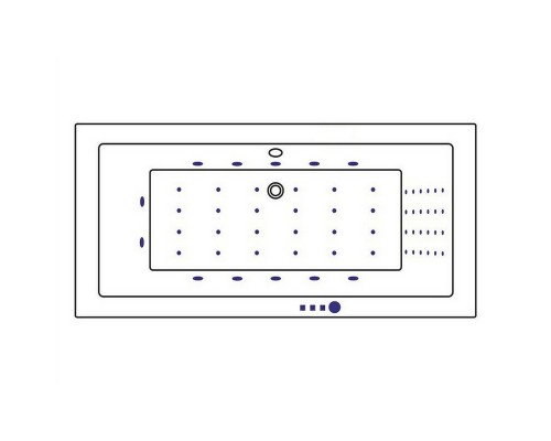 Акриловая ванна Whitecross Savia Duo 170x80 с гидромассажем