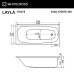 Акриловая ванна Whitecross Layla 170x75 с гидромассажем