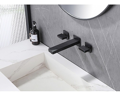 Смеситель для раковины Abber Daheim AF82122B Черный матовый