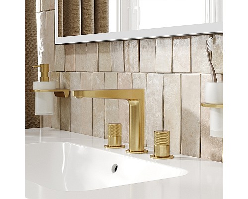 Смеситель для раковины WasserKRAFT Schunter 8235 Золото матовое