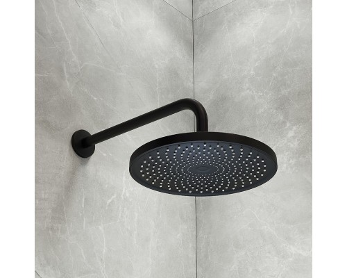 Верхний душ Iddis Optima Home Черный матовый