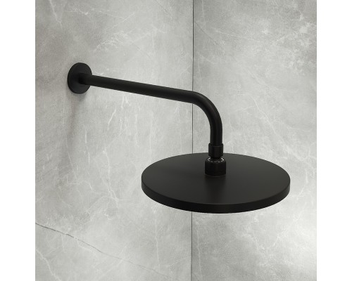 Верхний душ Iddis Optima Home Черный матовый