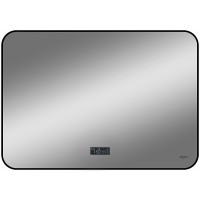 Зеркало Reflection Shadow 800х600 RF5733SH с подсветкой Черное с сенсорным выключателем, диммером, подогревом и часами