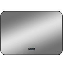 Зеркало Reflection Shadow 800х600 RF5733SH с подсветкой Черное с сенсорным выключателем, диммером, подогревом и часами