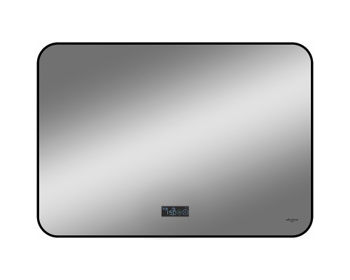 Зеркало Reflection Shadow 800х600 RF5733SH с подсветкой Черное с сенсорным выключателем, диммером, подогревом и часами