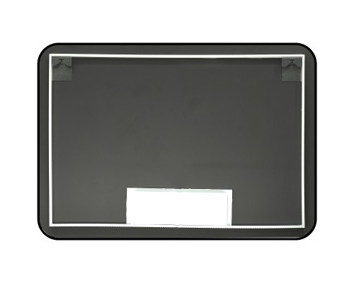 Зеркало Reflection Shadow 800х600 RF5733SH с подсветкой Черное с сенсорным выключателем, диммером, подогревом и часами