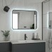 Зеркало Reflection Shadow 800х600 RF5733SH с подсветкой Черное с сенсорным выключателем, диммером, подогревом и часами