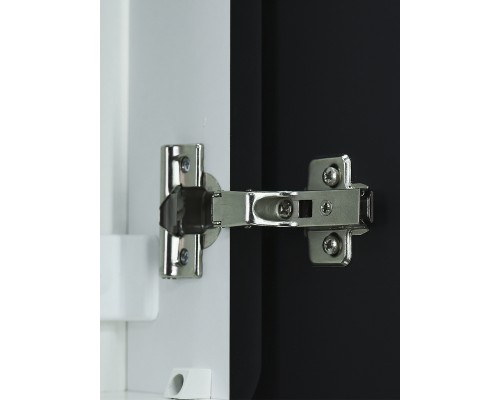 Зеркальный шкаф Reflection Black 450х800 RF2003BL с подсветкой Черный матовый