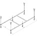 Каркас для ванны AM.PM X-Joy 150x70 W94A-150-070W-R Серый