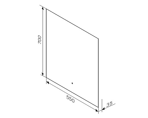 Зеркало AM.PM X-Joy 55 M85MOX10551S с подсветкой с ИК-сенсорным выключателем