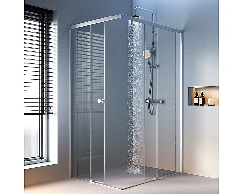 Душевой уголок AM.PM X-Joy 120х90 W94G-403-12090-MТ профиль Хром матовый стекло прозрачное