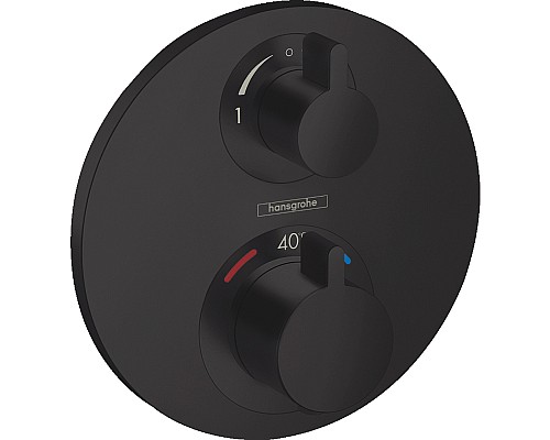 Смеситель для душа Hansgrohe Ecostat S 15758670 с термостатом Черный матовый