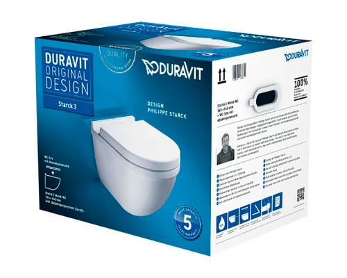 Унитаз Duravit Starck 3 42250900A1 подвесной с сиденьем Микролифт