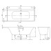 Квариловая ванна Villeroy&Boch Subway 3.0 180x80 без гидромассажа