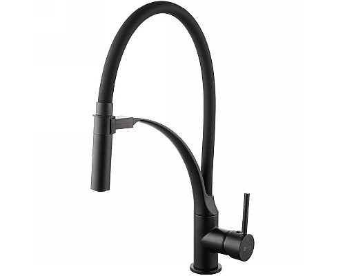 Смеситель для кухни Lemark Soul LM6007BL Черный матовый