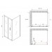 Душевой уголок Abber Sonnenstrand 120x100 профиль Черный стекло прозрачное