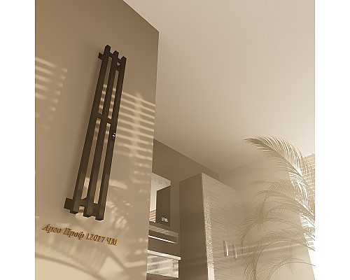 Электрический полотенцесушитель Altasan АргоПроф 120х17 АргоПроф12017ЧМ Черный муар