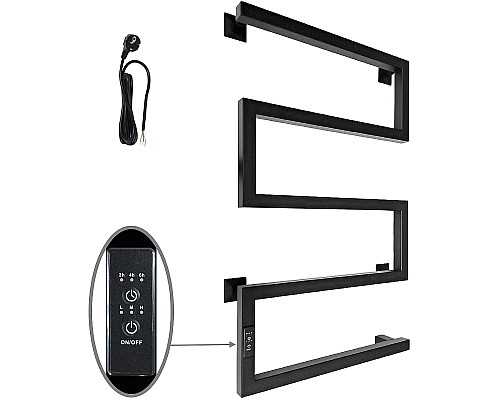 Электрический полотенцесушитель Altasan ШалимарПроф 80х50 ШалимарПроф8050ЧМ Черный муар