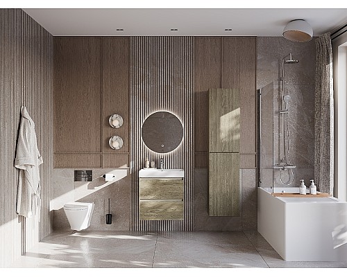 Тумба под раковину Roca Ona 60 A857613511 подвесная Темный вяз