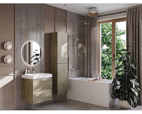 Шкаф пенал Roca Ona 40 A857635511 подвесной Темный вяз