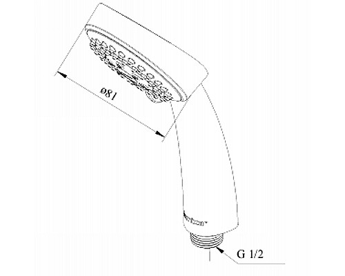 Ручной душ Damixa Contour Mini 765500000 Хром