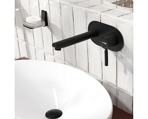 Смеситель для раковины WasserKRAFT Gollach 3330 Черный матовый