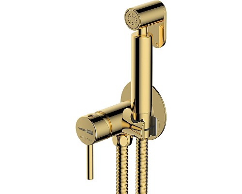 Гигиенический душ со смесителем WasserKRAFT A70738 Золото глянцевое
