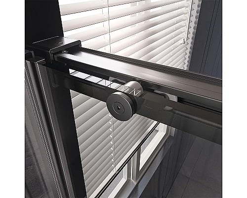 Душевая дверь Veconi Premium Trento PTD-40GR 140 PTD40-GR-140-01-C4 профиль Брашированный графит стекло прозрачное