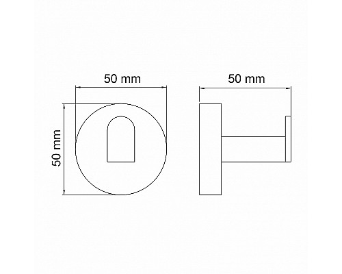 Крючок WasserKRAFT Asphe K-77723 Розовое золото