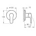 Смеситель для душа Vitra Root Round Хром