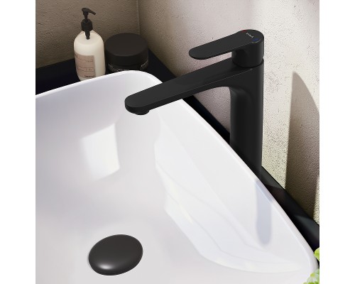 Смеситель для раковины Vitra Root Round A4270736EXP Черный матовый