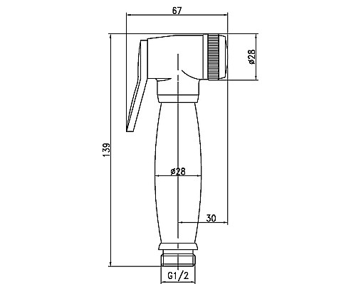 Гигиенический душ Lemark LM8047G Золото